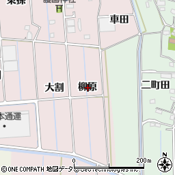 愛知県愛西市東保町柳原周辺の地図