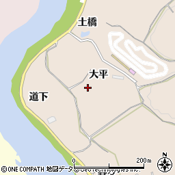 愛知県豊田市石野町（大平）周辺の地図