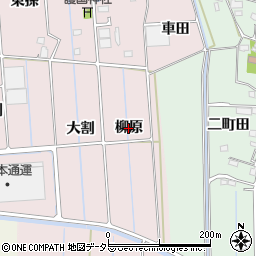 愛知県愛西市東保町（柳原）周辺の地図