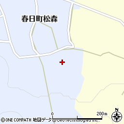 兵庫県丹波市春日町松森461周辺の地図