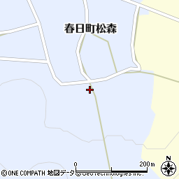兵庫県丹波市春日町松森586周辺の地図