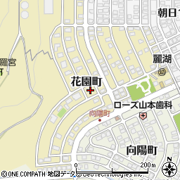 滋賀県大津市花園町9周辺の地図