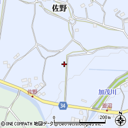 千葉県鴨川市佐野周辺の地図