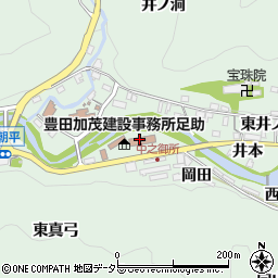 愛知県豊田加茂建設事務所　足助支所管理課管理・用地グループ用地担当周辺の地図