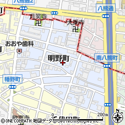 愛知県名古屋市熱田区明野町周辺の地図