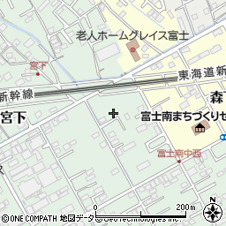 静岡県富士市宮下223周辺の地図
