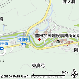 愛知県豊田市足助町（久井戸）周辺の地図