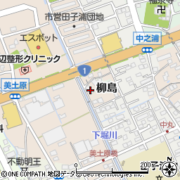 静岡県富士市川成島245周辺の地図