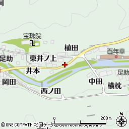 愛知県豊田市足助町橋渡周辺の地図