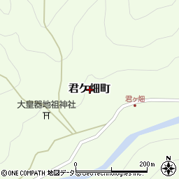 滋賀県東近江市君ケ畑町周辺の地図
