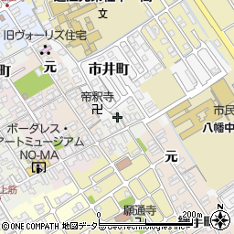 滋賀県近江八幡市鍵之手町16周辺の地図