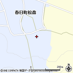 兵庫県丹波市春日町松森460周辺の地図