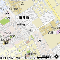 滋賀県近江八幡市鍵之手町19周辺の地図