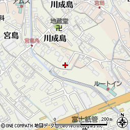 静岡県富士市宮島周辺の地図