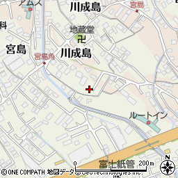 静岡県富士市宮島周辺の地図