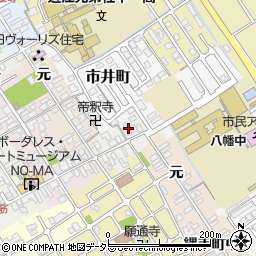 滋賀県近江八幡市鍵之手町18周辺の地図
