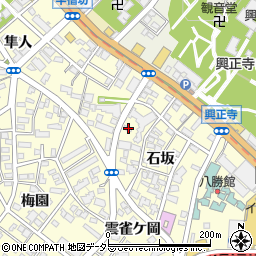 愛知県名古屋市昭和区広路町石坂28周辺の地図