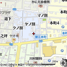 愛知県海部郡蟹江町蟹江本町ヤノ割44周辺の地図