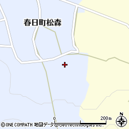兵庫県丹波市春日町松森457周辺の地図