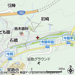 愛知県豊田市足助町岩崎周辺の地図