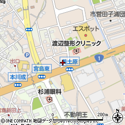 静岡県富士市川成島616-1周辺の地図