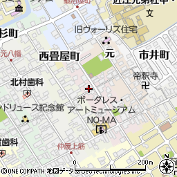 滋賀県近江八幡市博労町元18周辺の地図