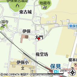 愛知県豊田市保見町大門周辺の地図