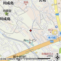 静岡県富士市川成島794周辺の地図