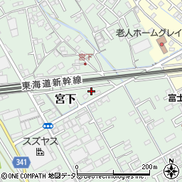 静岡県富士市宮下153周辺の地図