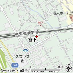 静岡県富士市宮下149周辺の地図