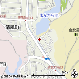 滋賀県大津市清風町4-7周辺の地図