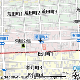 愛知県名古屋市昭和区菊園町周辺の地図