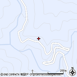 愛知県北設楽郡豊根村古真立後向周辺の地図