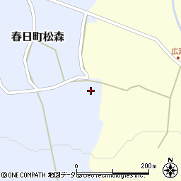 兵庫県丹波市春日町松森27周辺の地図