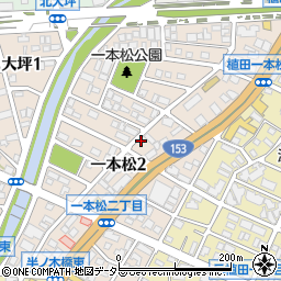 愛知県名古屋市天白区一本松周辺の地図