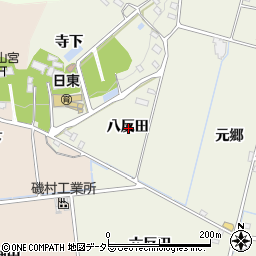 愛知県日進市藤島町八反田周辺の地図