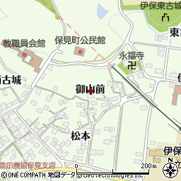 愛知県豊田市保見町御山前周辺の地図
