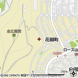 滋賀県大津市花園町周辺の地図