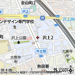 愛知県名古屋市熱田区沢上周辺の地図