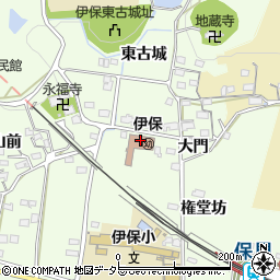 豊田市役所こども園　伊保こども園周辺の地図