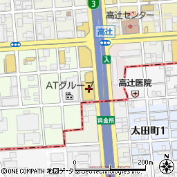 愛知トヨタＷＥＳＴ本社周辺の地図