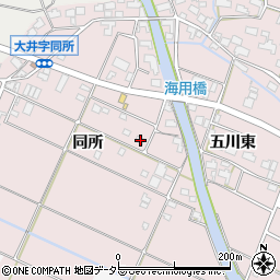 愛知県愛西市大井町同所281周辺の地図