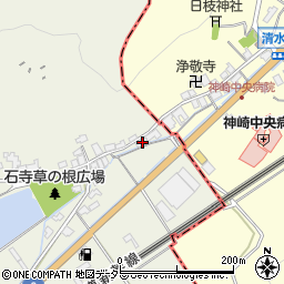 滋賀県近江八幡市安土町石寺17周辺の地図