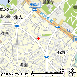 愛知県名古屋市昭和区広路町石坂38-4周辺の地図