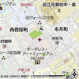 滋賀県近江八幡市博労町元16周辺の地図