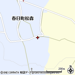 兵庫県丹波市春日町松森33周辺の地図