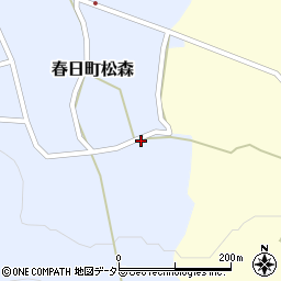 兵庫県丹波市春日町松森32周辺の地図