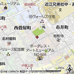 滋賀県近江八幡市博労町元10周辺の地図