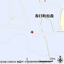 兵庫県丹波市春日町松森626-1周辺の地図