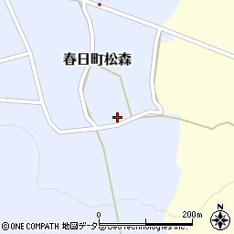 兵庫県丹波市春日町松森454周辺の地図